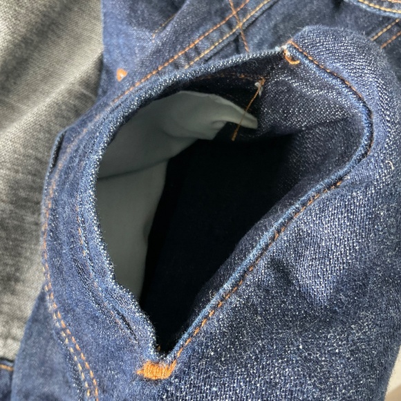 Jean Jacket Denizen from Levi’s Strauss Trucker Jacket Blue Cotton Denim Men’s L - Picture 4 of 12